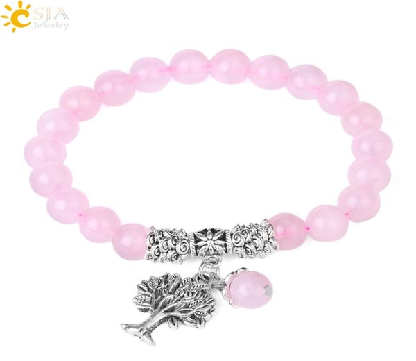 csja reiki pink rose quartz beaded bracelet 8mm natural crystal gemstone mala beads tree of life charms meditation ethnic yoga jew2176773, Black
csja reiki pink rose quartz beaded bracelet 8mm natural crystal gemstone mala beads tree of life charms meditation ethnic yoga jew2176773, Black