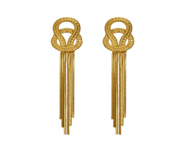 vintage women earring metal knot chain stud earrings for women punk jewelry gold chain tassel earring pendant gothic brincos femme2090068, Golden;silver
vintage women earring metal knot chain stud earrings for women punk jewelry gold chain tassel earring pendant gothic brincos femme2090068, Golden;silver