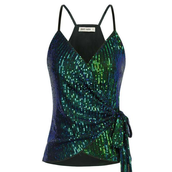 women's t-shirt gk women shiny sequined camisole club party sparkle spaghetti straps lady cami wrap v-neck tank sleeveless peplum j23, White
women's t-shirt gk women shiny sequined camisole club party sparkle spaghetti straps lady cami wrap v-neck tank sleeveless peplum j23, White