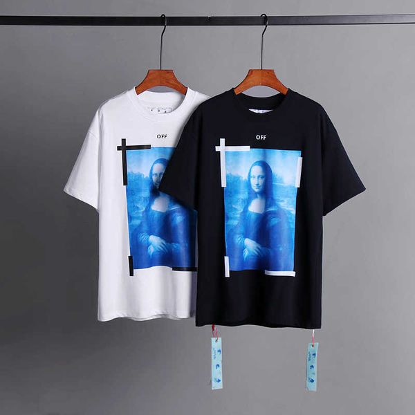 men's t-shirts xia chao brand ow off mona lisa oil painting arrow short sleeve men and women casual large loose t-shirt lrj5, White;black
men's t-shirts xia chao brand ow off mona lisa oil painting arrow short sleeve men and women casual large loose t-shirt lrj5, White;black