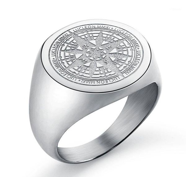 cluster rings men039s signet ring round engrave compass for men women stainless simple silver tone jewelry drop4553257, Golden;silver
cluster rings men039s signet ring round engrave compass for men women stainless simple silver tone jewelry drop4553257, Golden;silver