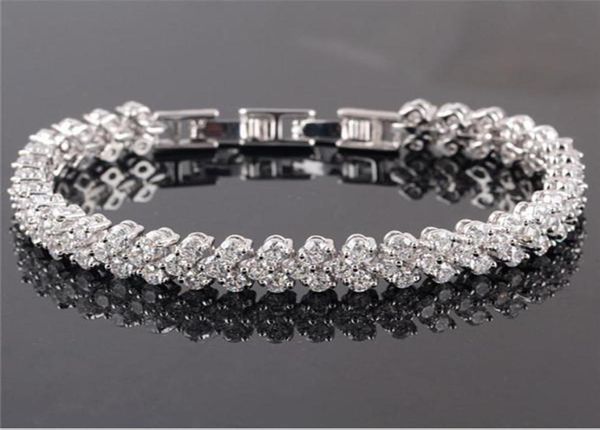 luxury shining crystal bracelets chains genuine 925 sterling silver charms bracelet diamond roman tennis jewelry7313993, Black
luxury shining crystal bracelets chains genuine 925 sterling silver charms bracelet diamond roman tennis jewelry7313993, Black