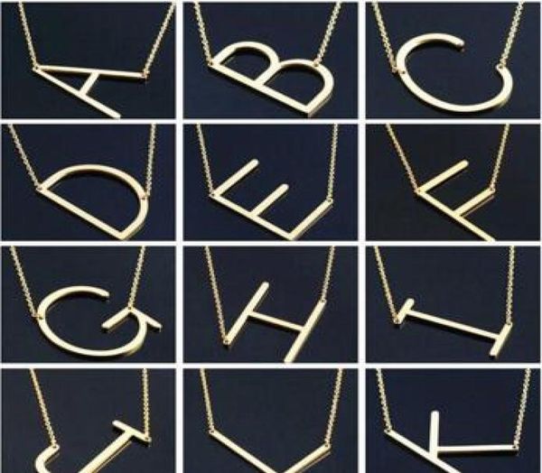 women fashion sideways personalized az letter name initial gold silver plated stainless steel necklace pendant for women gif3330149
women fashion sideways personalized az letter name initial gold silver plated stainless steel necklace pendant for women gif3330149