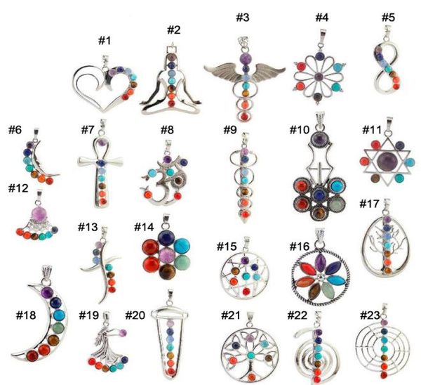 jln seven chakra reiki pendant multi styles yoga healing health amulet energy stone necklace with 18 inches brass chain6315167, Silver
jln seven chakra reiki pendant multi styles yoga healing health amulet energy stone necklace with 18 inches brass chain6315167, Silver