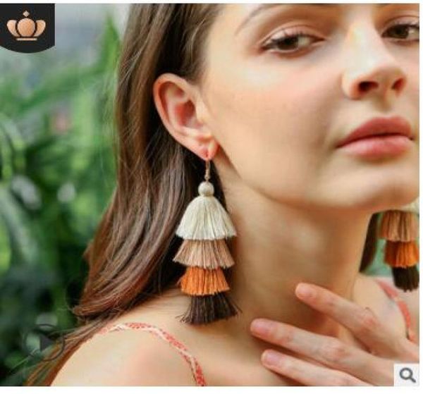 summer new bohemian colours tassel earrings long temperament fashion contrast color earrings party birthday gifts 10317037037, Golden
summer new bohemian colours tassel earrings long temperament fashion contrast color earrings party birthday gifts 10317037037, Golden