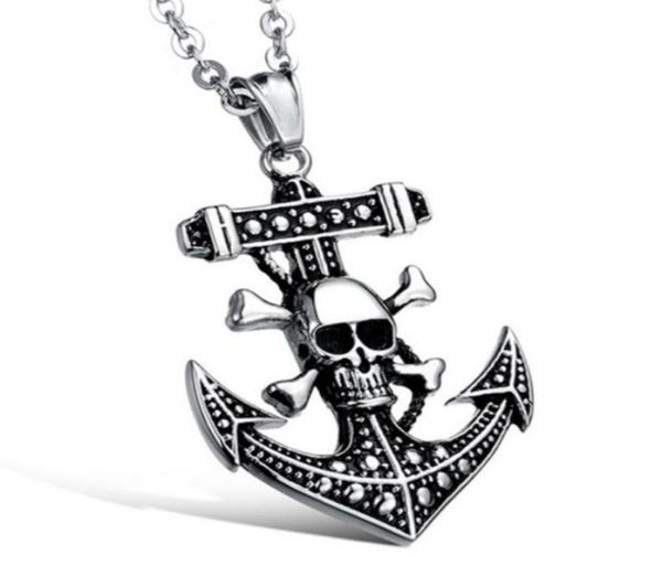 gothic punk skull pirate ships anchor necklace pendant fashion copper chain titanium steel chains choker hip hop accessories gift2395201, Silver
gothic punk skull pirate ships anchor necklace pendant fashion copper chain titanium steel chains choker hip hop accessories gift2395201, Silver