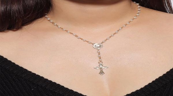 sparkly cross pendant choker necklace long imitation pearl beaded chain rosary madonna coin necklaces pendants religious jewelry5524958, Silver
sparkly cross pendant choker necklace long imitation pearl beaded chain rosary madonna coin necklaces pendants religious jewelry5524958, Silver