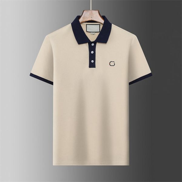 #2new designer men's t-shirts fashion casual high-grade 100% cotton breathable wrinkle resistant slim commercial clothing street lapel, White;black
#2new designer men's t-shirts fashion casual high-grade 100% cotton breathable wrinkle resistant slim commercial clothing street lapel, White;black
