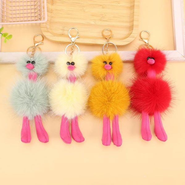 new multicolored hairball keychain plush ostrich hanging decoration plush animal shape backpack keychain accessories y23158, Silver
new multicolored hairball keychain plush ostrich hanging decoration plush animal shape backpack keychain accessories y23158, Silver