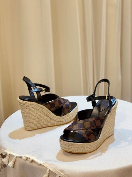 elegant designer women fashion sandals straw shoe starboard wedge sandals open toe platform shoes 6 color wedge shoe straw bottom pumps ladi, Black
elegant designer women fashion sandals straw shoe starboard wedge sandals open toe platform shoes 6 color wedge shoe straw bottom pumps ladi, Black