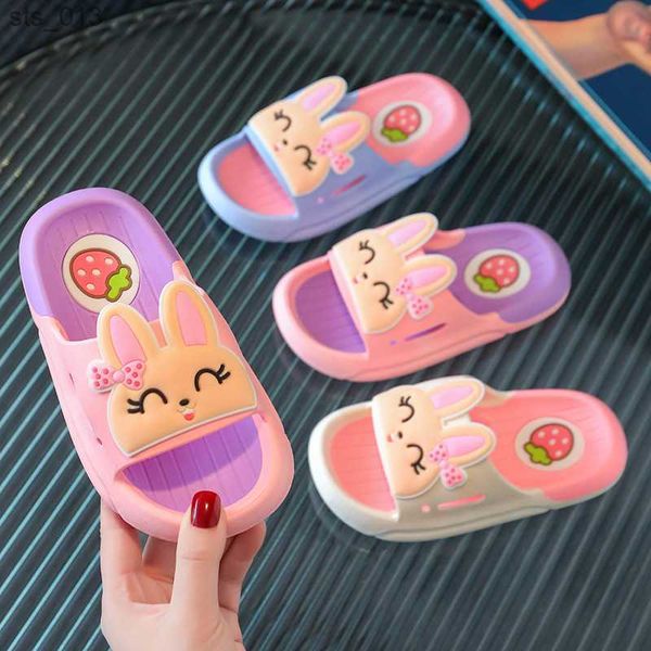 new summer children' girls slippers cute rabbit mix color soft slippers breathable non-slip home bathroom beach slippers kids l230518, Black;grey
new summer children' girls slippers cute rabbit mix color soft slippers breathable non-slip home bathroom beach slippers kids l230518, Black;grey