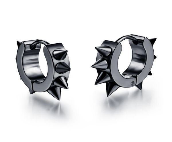 men women spikes studded 316l stainless steel punk spiky round huggie hoop earrings 1pair7144472, Golden;silver
men women spikes studded 316l stainless steel punk spiky round huggie hoop earrings 1pair7144472, Golden;silver