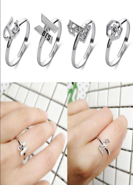 celebrity bts got7 wanna one twice bangtan boys women fashion finger ring adjustable1702351, Golden;silver
celebrity bts got7 wanna one twice bangtan boys women fashion finger ring adjustable1702351, Golden;silver