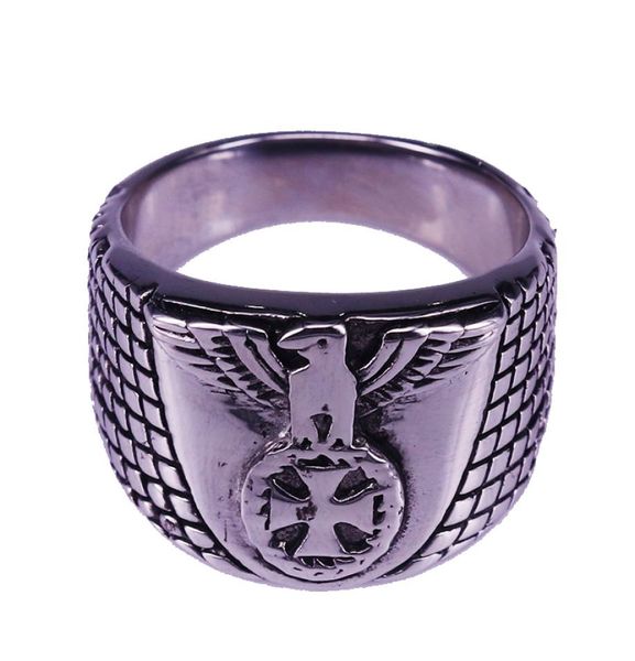 deutsches reich eagle cross ring retro silver men rings simple accessory3162090, Gray
deutsches reich eagle cross ring retro silver men rings simple accessory3162090, Gray