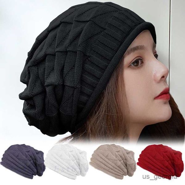 caps winter knitted hat for women baggy slouchy beanie hats outdoor warm cap bonnet female snow skiing warm woolen caps r230627, Blue;gray
caps winter knitted hat for women baggy slouchy beanie hats outdoor warm cap bonnet female snow skiing warm woolen caps r230627, Blue;gray