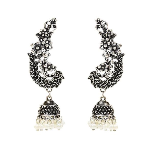 vintage style with carved flower drop dangle earrings zamak gypsy indian bells long tassel statement earrings for women boho jewel1725833, Silver
vintage style with carved flower drop dangle earrings zamak gypsy indian bells long tassel statement earrings for women boho jewel1725833, Silver
