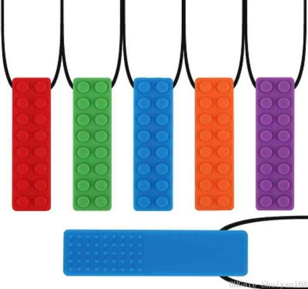 silicone block chewing brick pendant necklaces kid autism chewy sticks pendants boys girls chewable toy necklace jewelry chritmas 1683942, Silver
silicone block chewing brick pendant necklaces kid autism chewy sticks pendants boys girls chewable toy necklace jewelry chritmas 1683942, Silver