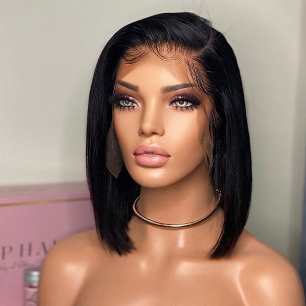 new product bob wig lace front human hair wigs for women pre plucked brazilian hair 13x4 hd lace frontal wig 5x5 lace closure straight wig, Black;brown
new product bob wig lace front human hair wigs for women pre plucked brazilian hair 13x4 hd lace frontal wig 5x5 lace closure straight wig, Black;brown
