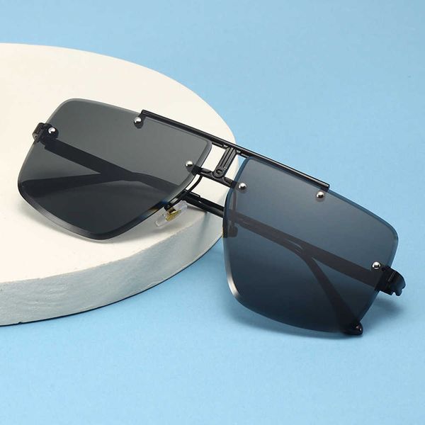 2023 frameless aviator fashion men's gradual shading designer mens vintage sunglasses brands for women men, White;black
2023 frameless aviator fashion men's gradual shading designer mens vintage sunglasses brands for women men, White;black