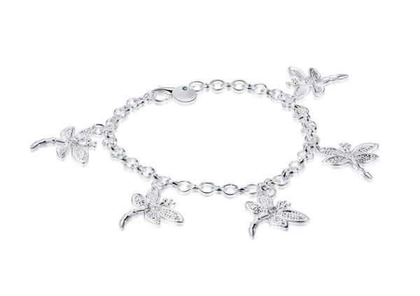 five dragonfly bracelet sterling silver plated bracelet brand new men and women 925 silver bracelet spb0929956322, Black
five dragonfly bracelet sterling silver plated bracelet brand new men and women 925 silver bracelet spb0929956322, Black
