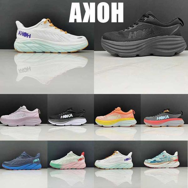 hoka running shoes hokas bondi 8 clifton lifestyle shock absorption mens womens jogging walking sneakers carbon black triple white designer
hoka running shoes hokas bondi 8 clifton lifestyle shock absorption mens womens jogging walking sneakers carbon black triple white designer