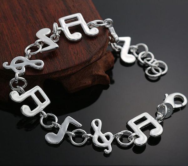 fine 925 sterling silver bracelet for women menfashion party european charm music chain 8inch bracelet italy 2018 new arrival xma2426900, Black
fine 925 sterling silver bracelet for women menfashion party european charm music chain 8inch bracelet italy 2018 new arrival xma2426900, Black