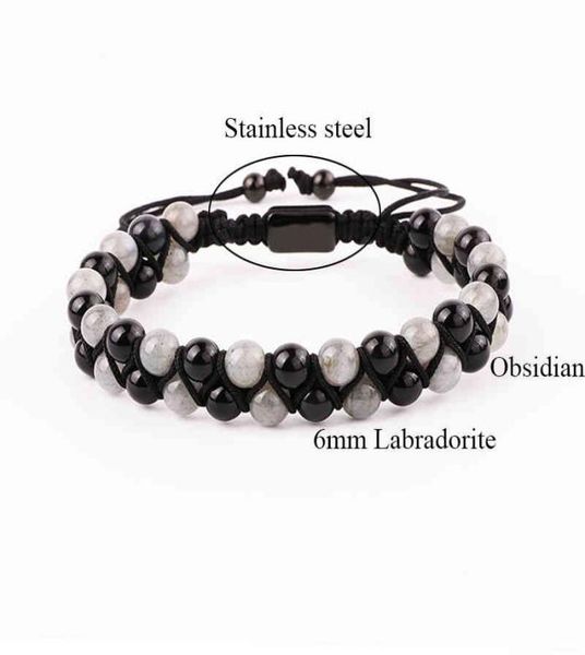 fashion gemstone bracelet natural 6mm labradorite black agate beads handmade cord braided macrame bracelet men women9746111, Golden;silver
fashion gemstone bracelet natural 6mm labradorite black agate beads handmade cord braided macrame bracelet men women9746111, Golden;silver