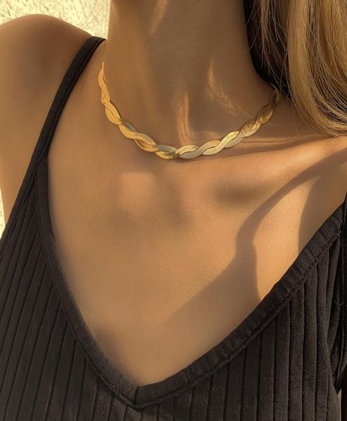jewelry woman chains link cold wind necklace single layer winding bone necklace simple temperament woven metal7628324, Silver
jewelry woman chains link cold wind necklace single layer winding bone necklace simple temperament woven metal7628324, Silver