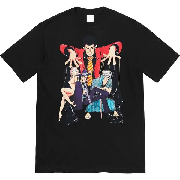 23ss new woman men's t-shirts high end classic box letter marionette printing tee summer beach breathable street fashion casual short s, White;black
23ss new woman men's t-shirts high end classic box letter marionette printing tee summer beach breathable street fashion casual short s, White;black