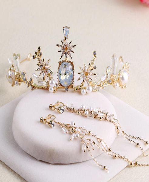 himstory baroque luxury rhinestone star bridal tiara crown gold vintage handmade diadem veil tiaras wedding hair accessories4148714, White;golden
himstory baroque luxury rhinestone star bridal tiara crown gold vintage handmade diadem veil tiaras wedding hair accessories4148714, White;golden