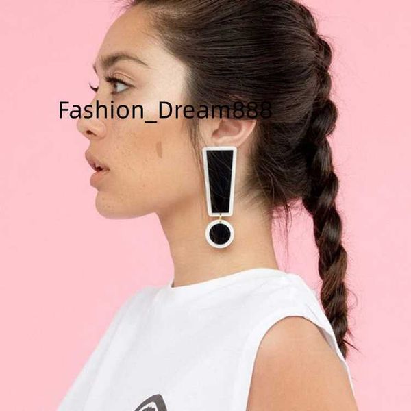 european american exaggerated female earring black white acrylic drop earrings funny exclamation mark long earrings, Silver
european american exaggerated female earring black white acrylic drop earrings funny exclamation mark long earrings, Silver
