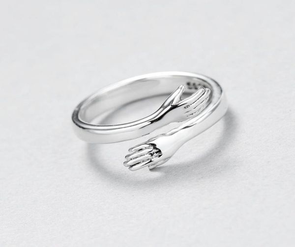 metal alloy plated silver hand rings hugging hands open ring for women girls men jewelry silver hug hands adjustable silver rings7506398
metal alloy plated silver hand rings hugging hands open ring for women girls men jewelry silver hug hands adjustable silver rings7506398