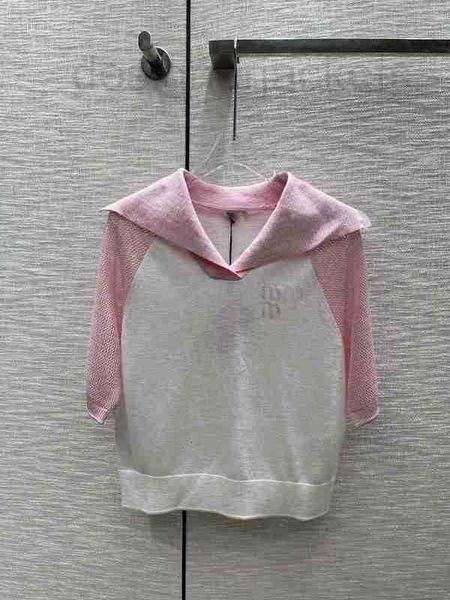 women's knits & tees designer 2023 spring/summer new academy style sweet temperament spliced hollow polo neck knitted short sleeves l8l, White
women's knits & tees designer 2023 spring/summer new academy style sweet temperament spliced hollow polo neck knitted short sleeves l8l, White