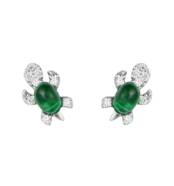 925 sterling silver chic retro turtle lovely emerald tortoise animal ear studs earrings women and girls gift5386085, Golden;silver
925 sterling silver chic retro turtle lovely emerald tortoise animal ear studs earrings women and girls gift5386085, Golden;silver