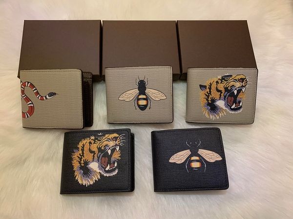 fashion men animal short wallet leather black snake tiger bee man wallets women purse card holders woman purses with original box, Red;black
fashion men animal short wallet leather black snake tiger bee man wallets women purse card holders woman purses with original box, Red;black