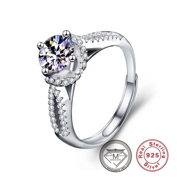 brilliant 1ct gra moissanite rings with sided stone adjustable size 925 sterling silver wedding engagement rings for women
brilliant 1ct gra moissanite rings with sided stone adjustable size 925 sterling silver wedding engagement rings for women