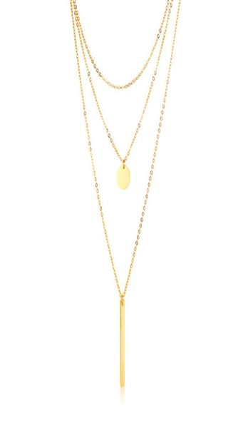 boho multilayer bar necklace choker with long chain for women stainless steel jewlery gold tone225j5881336, Silver
boho multilayer bar necklace choker with long chain for women stainless steel jewlery gold tone225j5881336, Silver