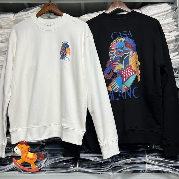 2023ss hand-painted printing hoodie high street men's and women's casual round neck cotton sweater, Black;brown
2023ss hand-painted printing hoodie high street men's and women's casual round neck cotton sweater, Black;brown
