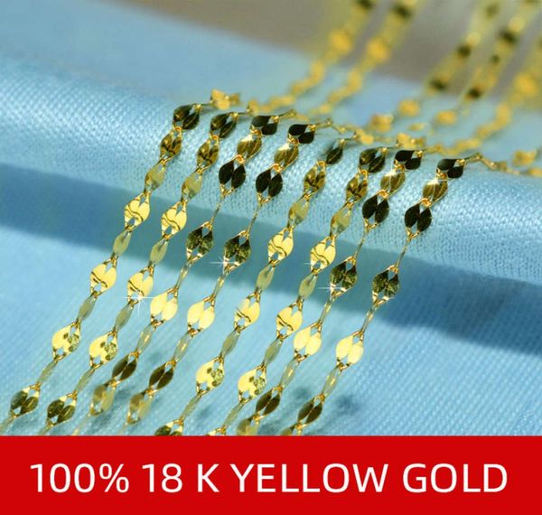 nimf real 18k gold chain fine jewelry 18 inch pure au750 hanger for women party poison x3251335101, Silver
nimf real 18k gold chain fine jewelry 18 inch pure au750 hanger for women party poison x3251335101, Silver