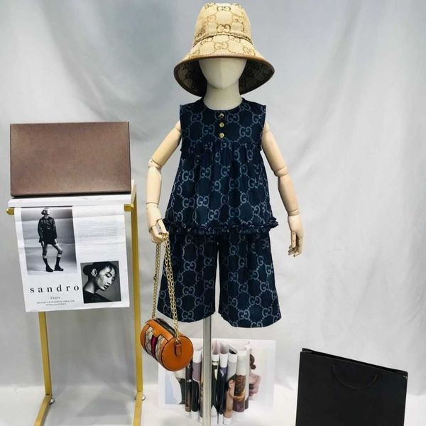 clothing sets girls' set summer full print letter round neck sleeveless tank skirt wide leg pants two piece western fashion, White
clothing sets girls' set summer full print letter round neck sleeveless tank skirt wide leg pants two piece western fashion, White