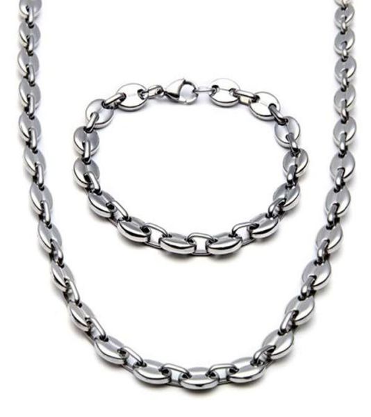 2020 new stainless steel jewelry necklace for men women coffee bean shape melon seed chain stainless steel choker necklace jewelry4350512, Silver
2020 new stainless steel jewelry necklace for men women coffee bean shape melon seed chain stainless steel choker necklace jewelry4350512, Silver
