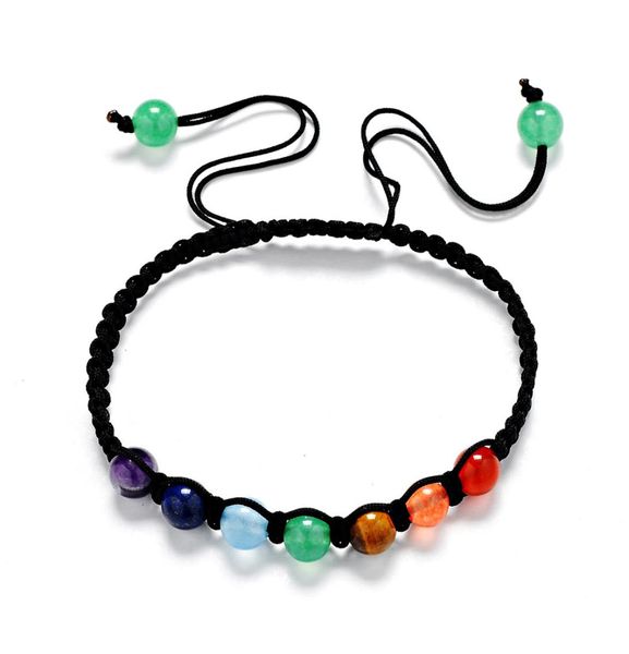 7 colorful natural stone beads crystal chakra bracelet for women braided rope bracelets reiki spiritual yoga2466182, Black
7 colorful natural stone beads crystal chakra bracelet for women braided rope bracelets reiki spiritual yoga2466182, Black
