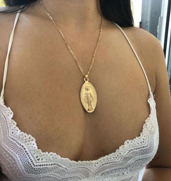virgin mary necklace 18k gold plated womenmen christian jewelry cross st benedict medal pendant necklace2535219, Silver
virgin mary necklace 18k gold plated womenmen christian jewelry cross st benedict medal pendant necklace2535219, Silver