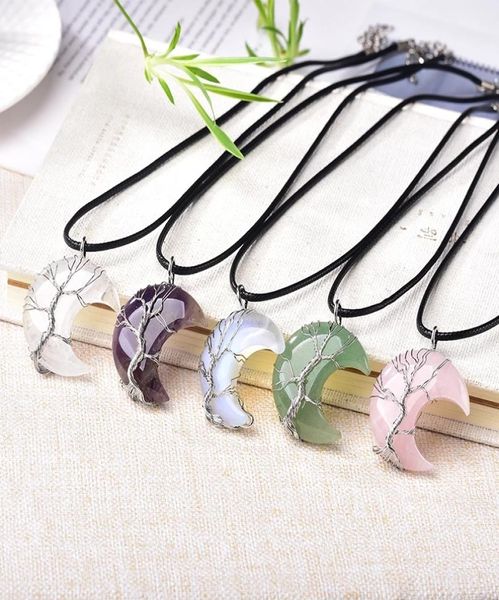 natural crystal pendant tree of life moon shape reiki polished mineral jewelry healing stone for men women jewelry gift2176532, Silver
natural crystal pendant tree of life moon shape reiki polished mineral jewelry healing stone for men women jewelry gift2176532, Silver
