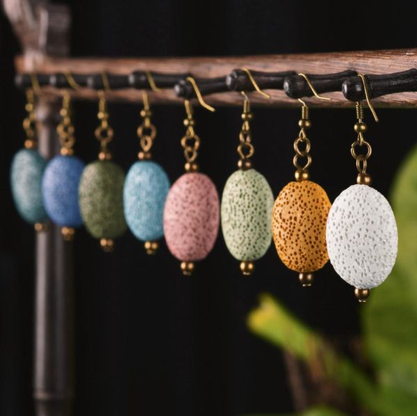 oval natural lava stone earrings diy aromatherapy essential oil diffuser earrings dress accessories jewelry8373111, Golden
oval natural lava stone earrings diy aromatherapy essential oil diffuser earrings dress accessories jewelry8373111, Golden