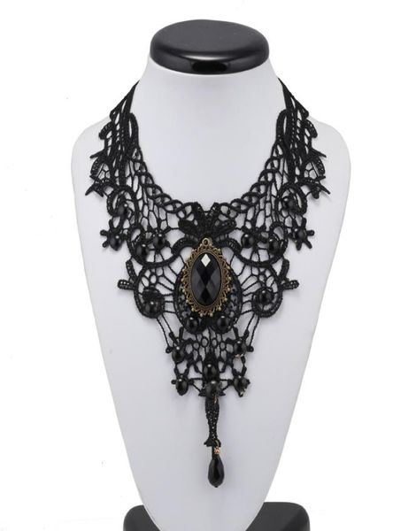 vintage fashion gothic choker crystal black lace necklace women chockers steampunk jewelry6362565, Golden;silver
vintage fashion gothic choker crystal black lace necklace women chockers steampunk jewelry6362565, Golden;silver