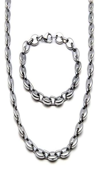 2020 new stainless steel jewelry necklace for men women coffee bean shape melon seed chain stainless steel choker necklace jewelry2011596, Silver
2020 new stainless steel jewelry necklace for men women coffee bean shape melon seed chain stainless steel choker necklace jewelry2011596, Silver
