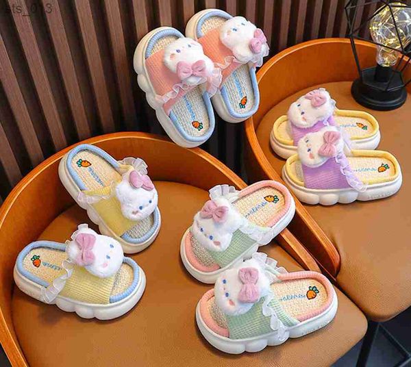 children' girls linen bowknot rabbit slippers cute cartoon home comfortable slippers non-slip soft breathable flat kids slipper l23051, Black;grey
children' girls linen bowknot rabbit slippers cute cartoon home comfortable slippers non-slip soft breathable flat kids slipper l23051, Black;grey