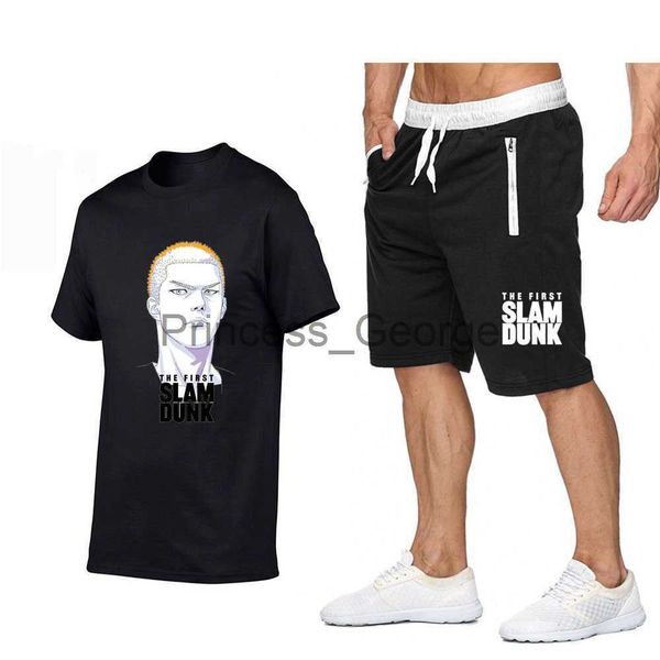 men's tracksuits slam dunk print tracksuit men sports suit cotton t shirt shorts 2 piece set japanese anime outfits sportswear jogging, Gray
men's tracksuits slam dunk print tracksuit men sports suit cotton t shirt shorts 2 piece set japanese anime outfits sportswear jogging, Gray
