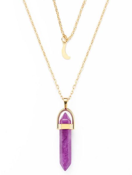 bullet head hexagonal column stainless steel chain jewelry natural stone pendants chokers quartz healing crystals necklaces wholes5949692, Silver
bullet head hexagonal column stainless steel chain jewelry natural stone pendants chokers quartz healing crystals necklaces wholes5949692, Silver